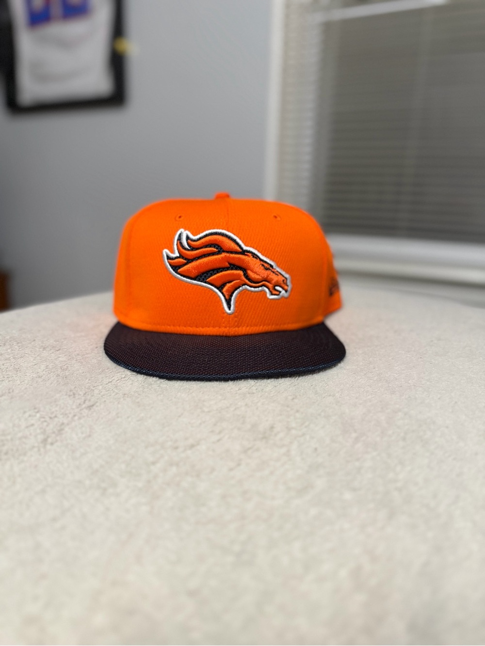 New Era Denver Broncos Orange and Navy Fitted Hat